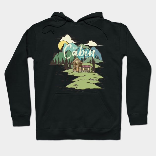 Cabin in the Woods | Wildlife | Outdoors | Adventure Hoodie by MrWatanabe